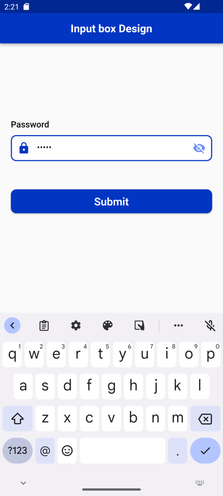 Text Input Box in Flutter