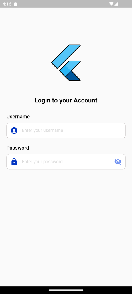 Login Page in Flutter