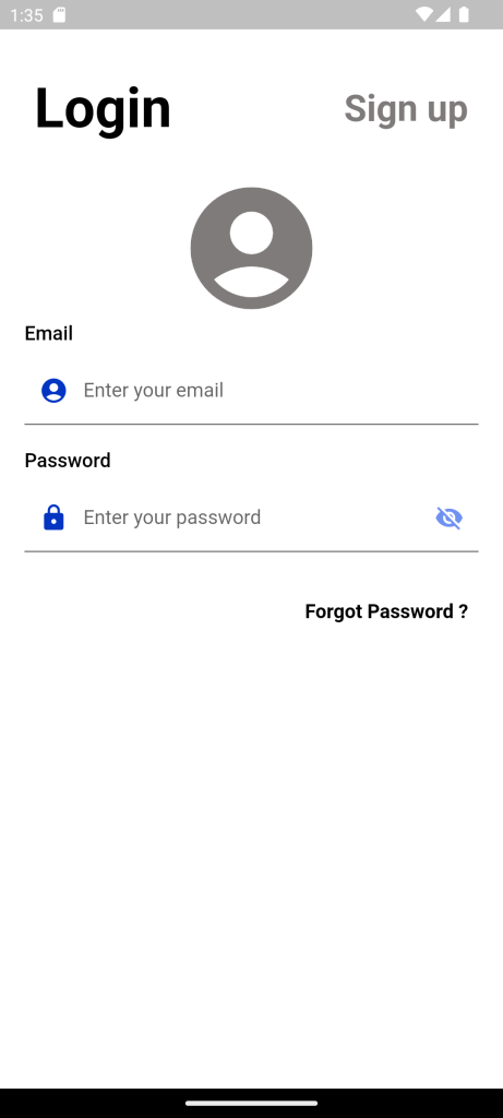 Custom Login Page in Flutter