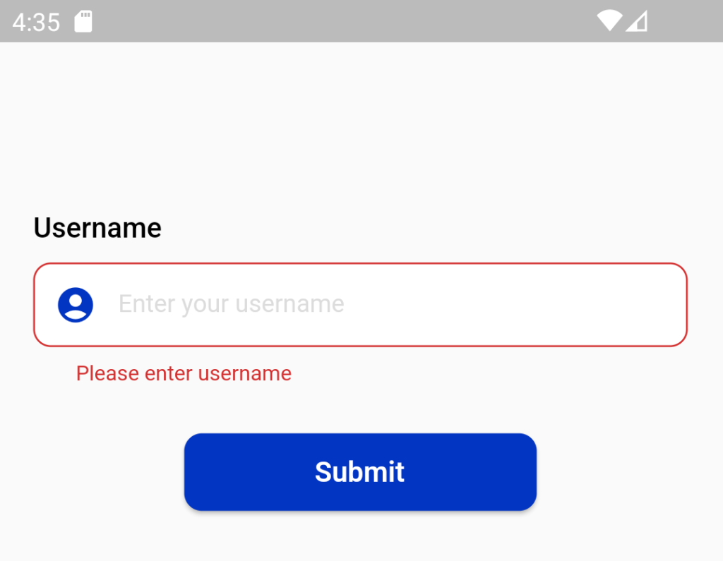 Text Input Box in Flutter