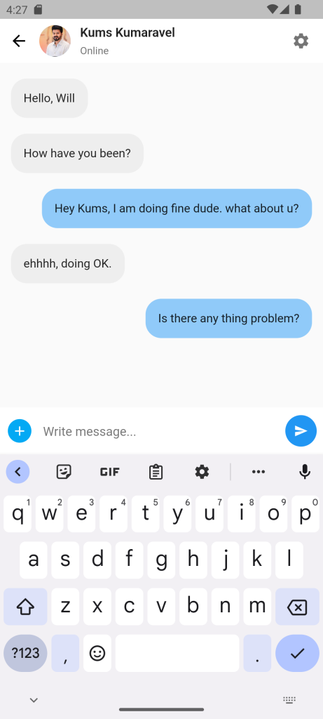 Chat App UI With Flutter