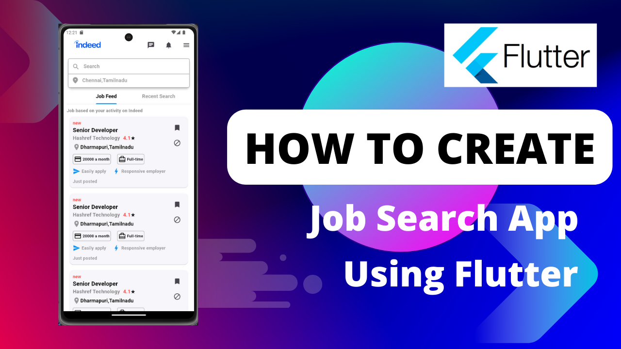Job Search Application in Flutter